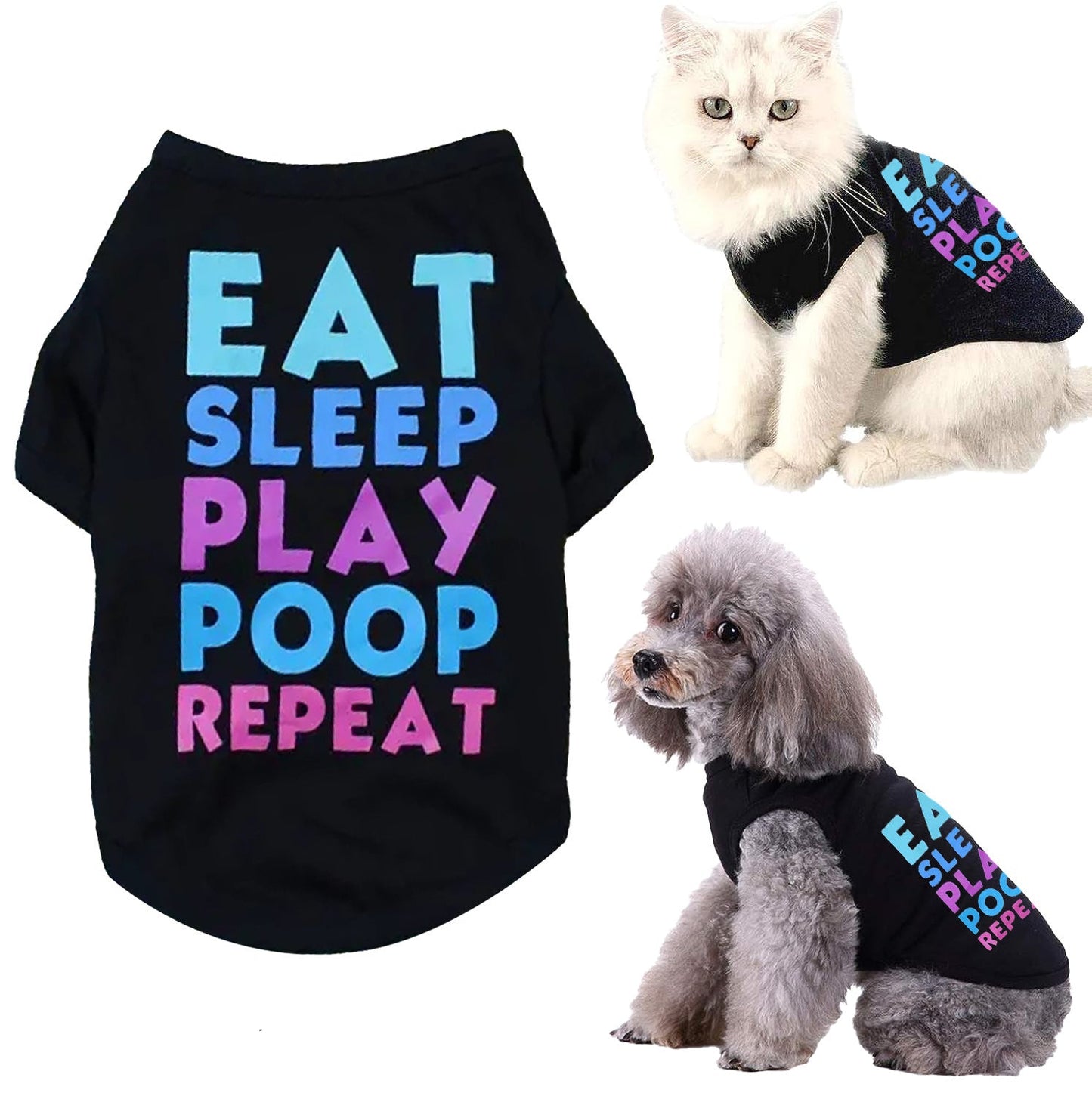 Cat Clothes Breathable Cute Summer Thin Poodle Cartoon Pet Vest Purrfect Pawz