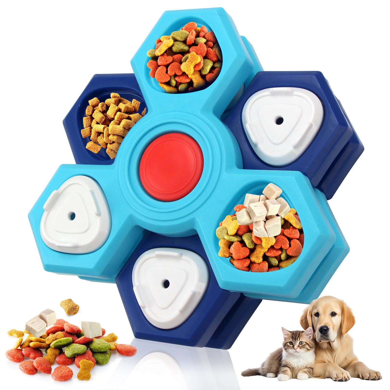 4 Layers Slow Feeder Puzzle Dog Bowls Assemble Slow Eating Bowl For Dogs Non-slip Interactive Dog Puzzle Game Slow Bowl Pet Products Purrfect Pawz