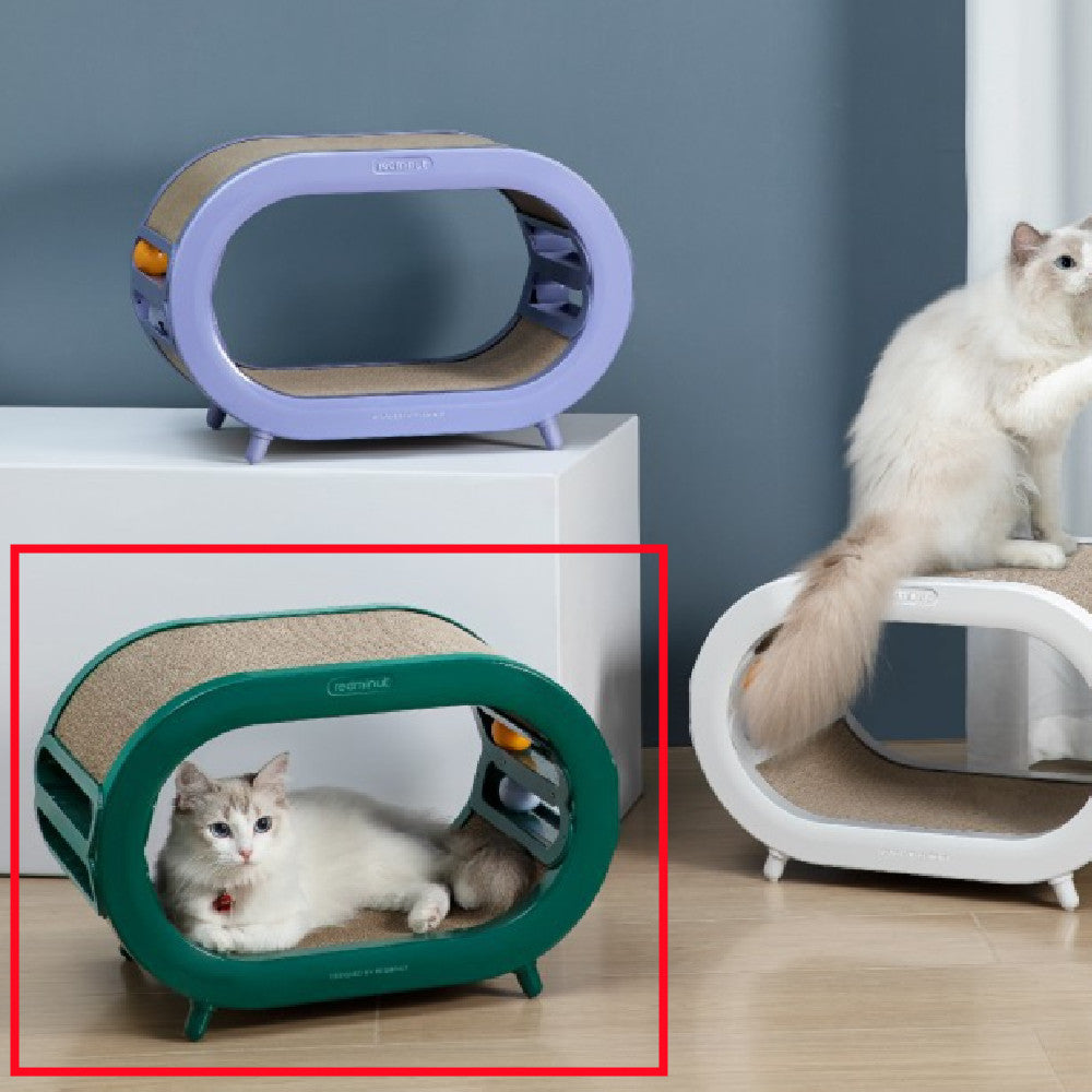Cat Scratch Board Nest Villa Chamfer Toys Purrfect Pawz
