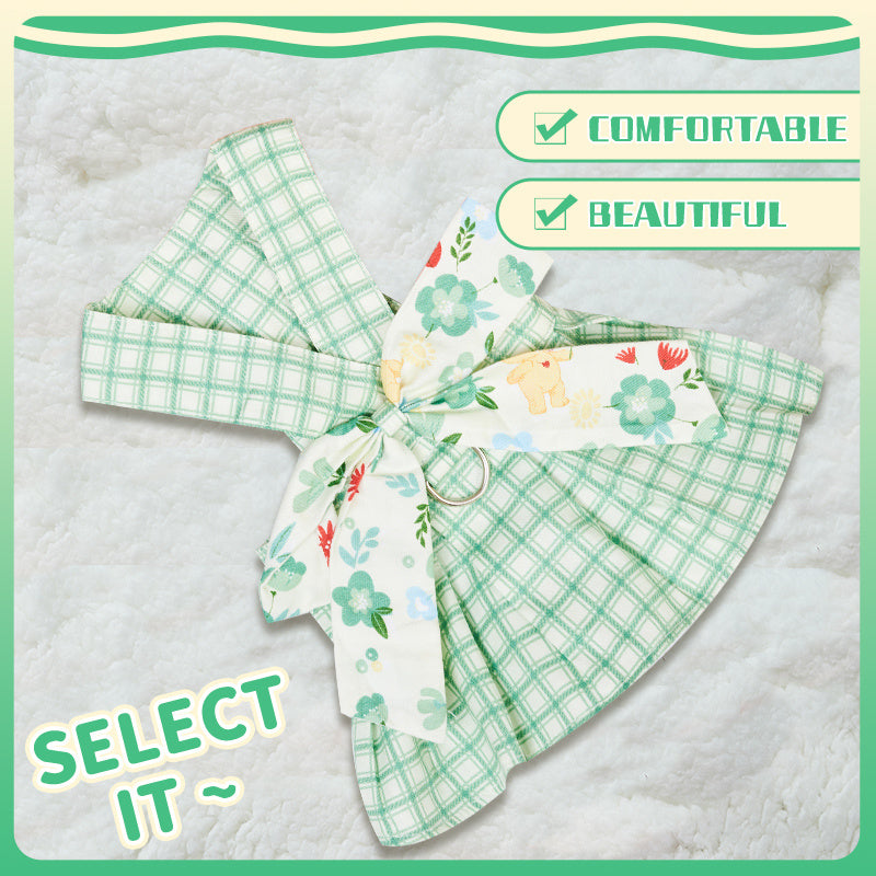 Summer Small Dog Clothes Pet Harness With Leash Puppy Dresses Cute Outdoor Clothing Pet Dress Puppy Chihuahua Costume Dog Item Purrfect Pawz