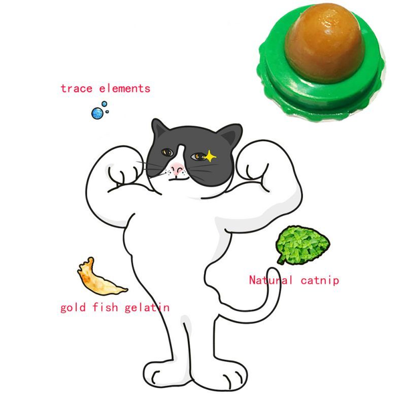 Pet Cat Sugar Energy Ball Lick Toys Catnip Purrfect Pawz