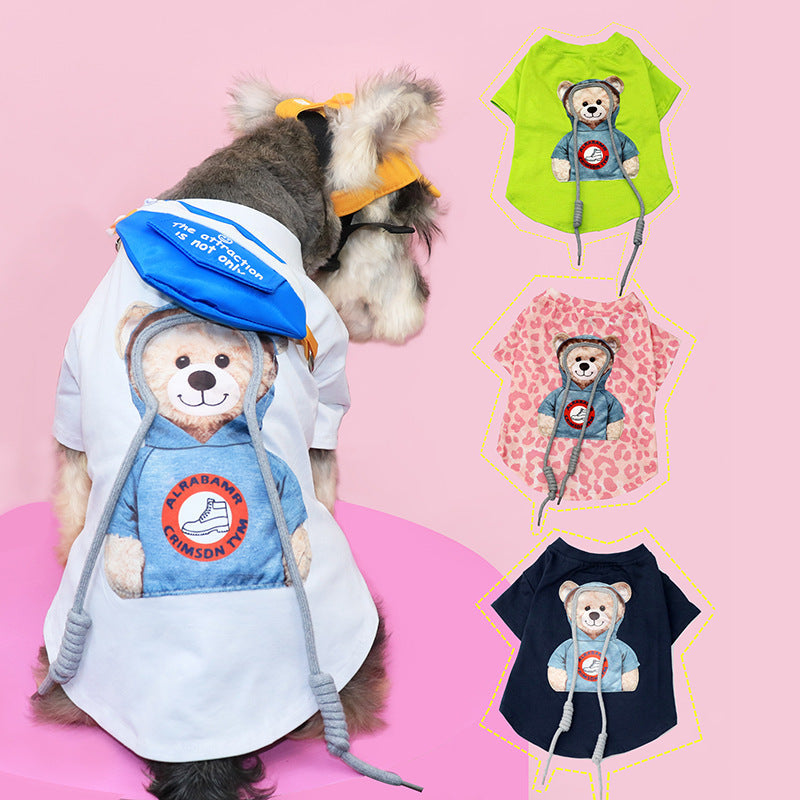 Pet Cat Dog Clothes Summer Small And Medium Dog Clothes T-shirt Purrfect Pawz