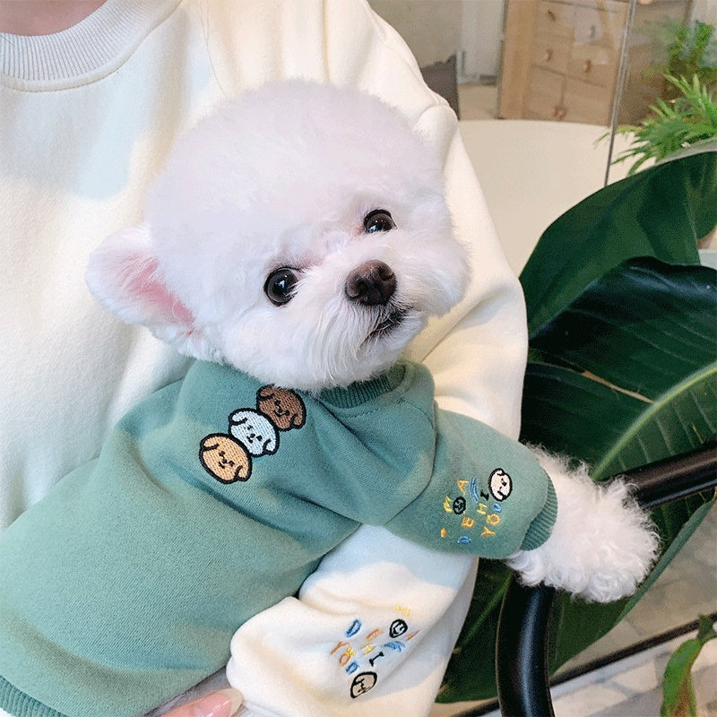 Parent-child Wear Sweater Autumn And Winter Pet Dog Small Dog Clothes Winter Purrfect Pawz