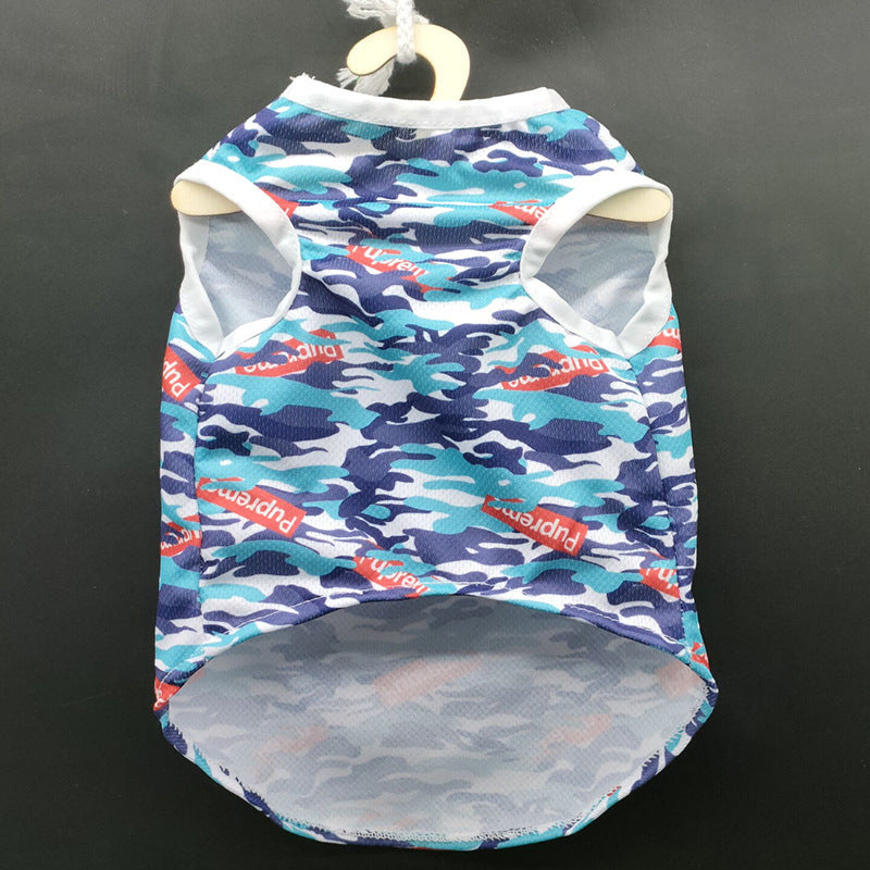 Spring And Summer Camouflage Dog Vest Clothes Purrfect Pawz