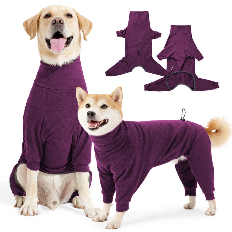 Dog Four-legged Clothes High Collar Warm Cold-proof Polar Fleece Dog Clothes Purrfect Pawz