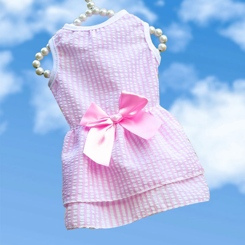 Spring Summer And Autumn New Plaid Pet Cat Clothes Supplies Stripes Purrfect Pawz