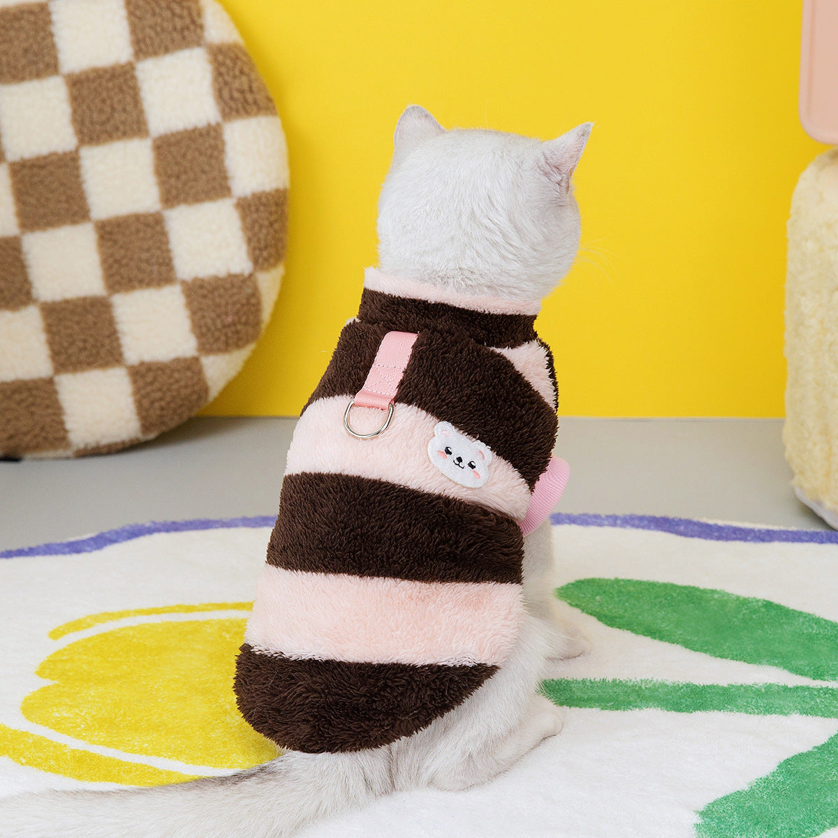 Pet Cat Clothes Fleece Sweatshirt Purrfect Pawz