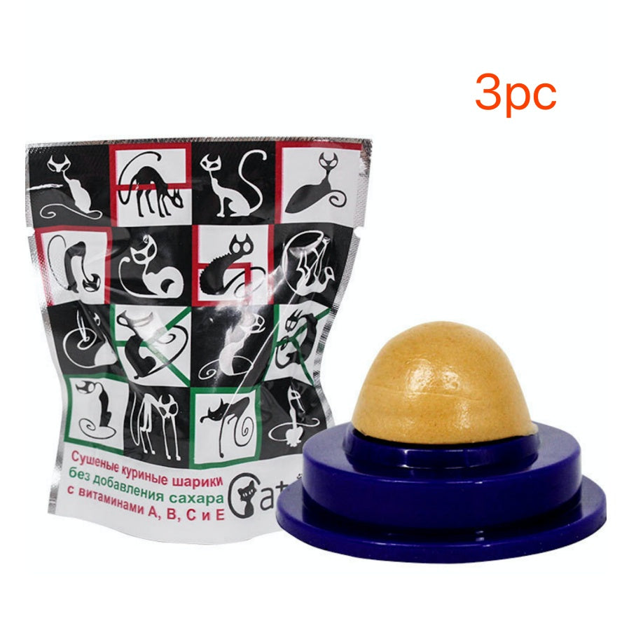 Pet Cat Sugar Energy Ball Lick Toys Catnip Purrfect Pawz