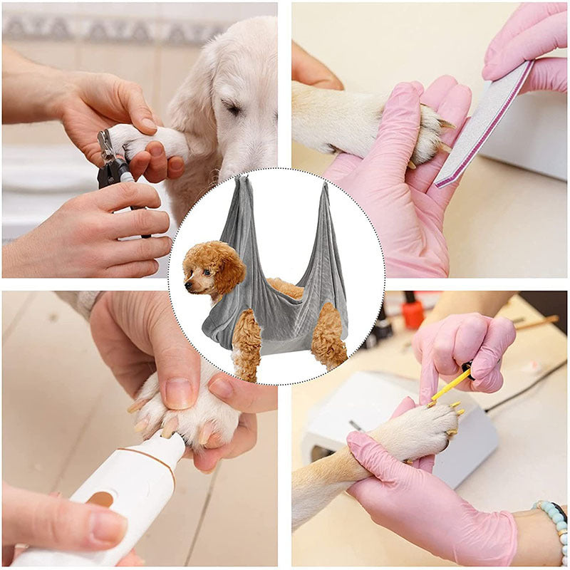 Pet Dog Cat Grooming Hammock Harness Dog Hammock Restraint Bag Helper Breathable Dogs Grooming Trimming Hammock Helper Cats Purrfect Pawz