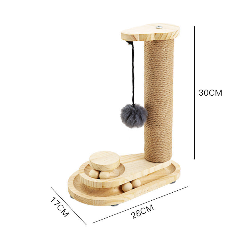 Cat Toys From Solid Wood Cat Turntable Bite-resistant Funny Cat Stick Cat Supplies Purrfect Pawz