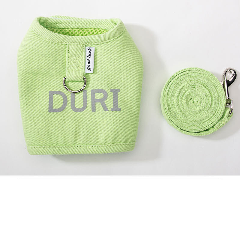 New Dog Harness And Leash Set Woven Fabric Cat And Puppy Vest Harness Leads To Small Medium-Sized Dogs Traction In Pet Clothes Purrfect Pawz