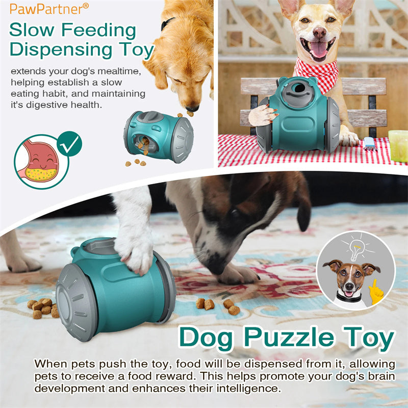 Dog Tumbler Toys Increases Pet IQ Interactive Slow Feeder For Small Medium Dogs Cat Training Balance Car Feeder Pet Toy Pet Products Purrfect Pawz