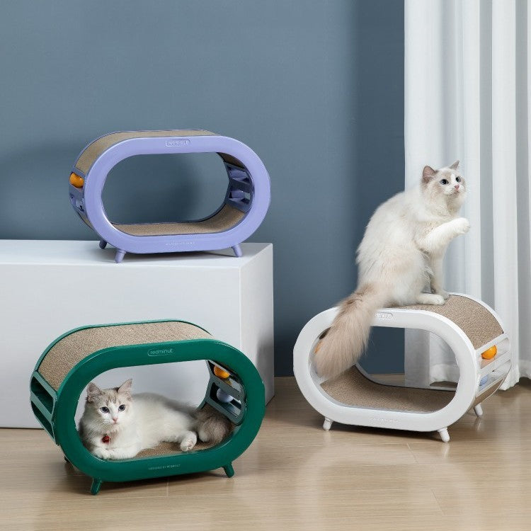 Cat Scratch Board Nest Villa Chamfer Toys Purrfect Pawz
