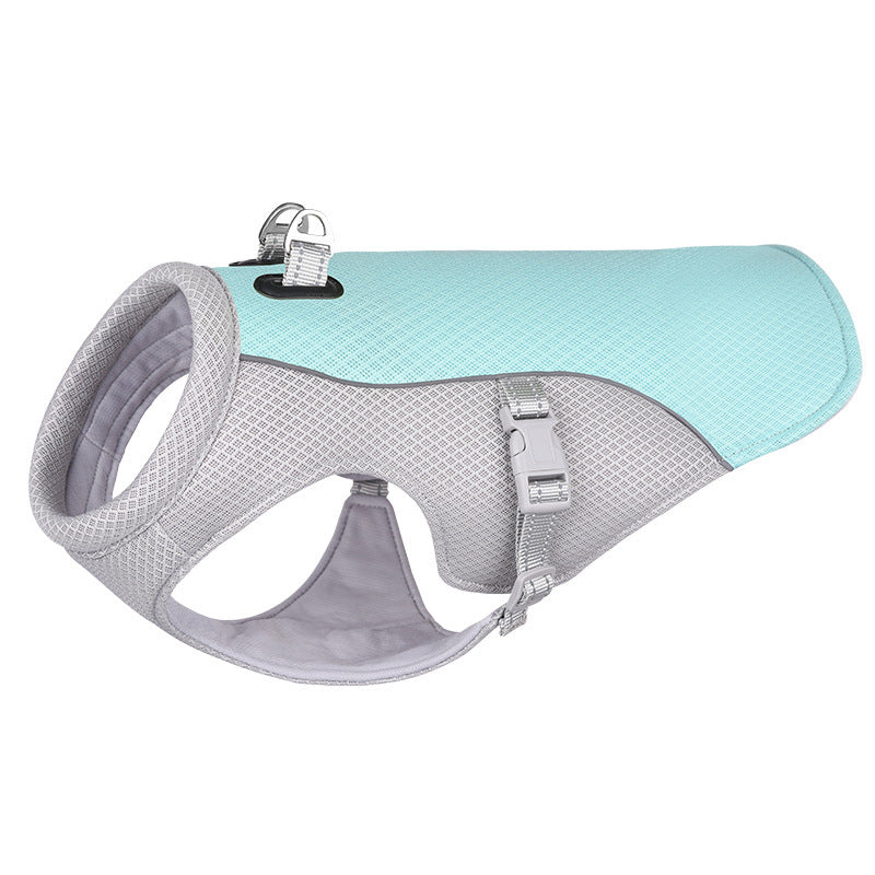 Summer Pet Dog Cooling Vest Heat Resistant Cool Dogs Clothes Breathable Sun-proof Clothing For Small Large Dogs Outdoor Walking Purrfect Pawz