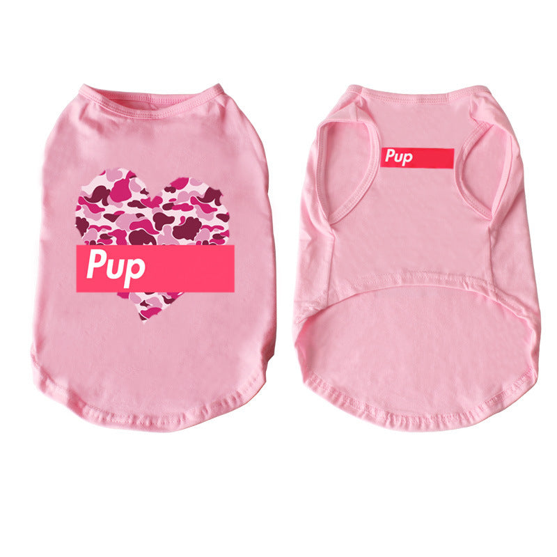 Dog Clothing Spring And Autumn Puppy Pet Clothes Summer Large Dog French Fighting Cow Cotton Vest Vest Vest Purrfect Pawz
