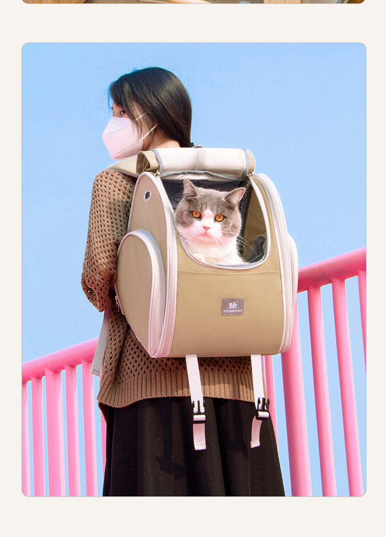 Extendable Tent Bag Foldable Dogs And Cats Backpack Purrfect Pawz