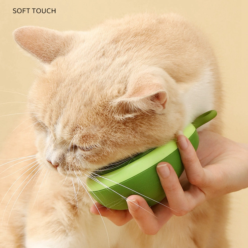 Creative Cat Grooming Comb Portable Massage Brush One-Button Remove Floating Hair Scraper Cats Dogs Pet Self Cleaning Tool Accessories Purrfect Pawz