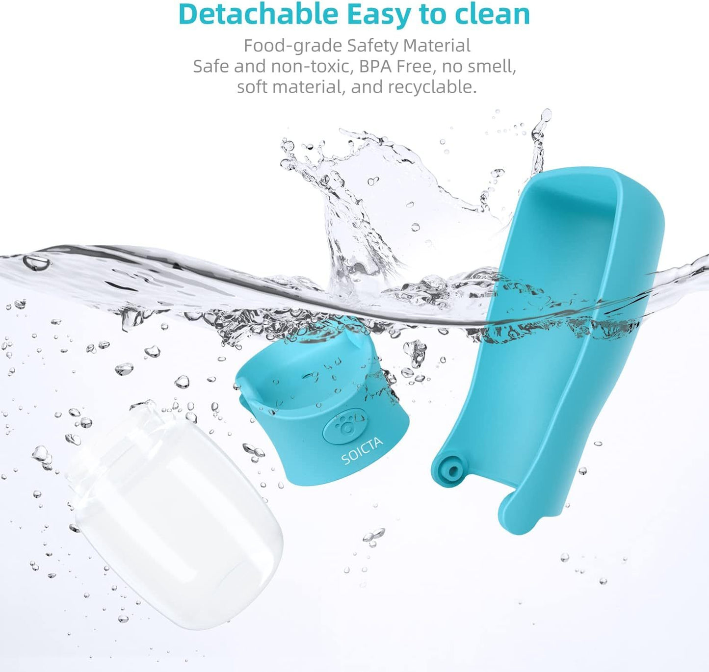 Portable Dog Water Bottle For Walking Portable Pet Water Bottles For Puppy Small Medium Large Dogs Water Dispenser Dog Water Bowl Dog Accessories Purrfect Pawz