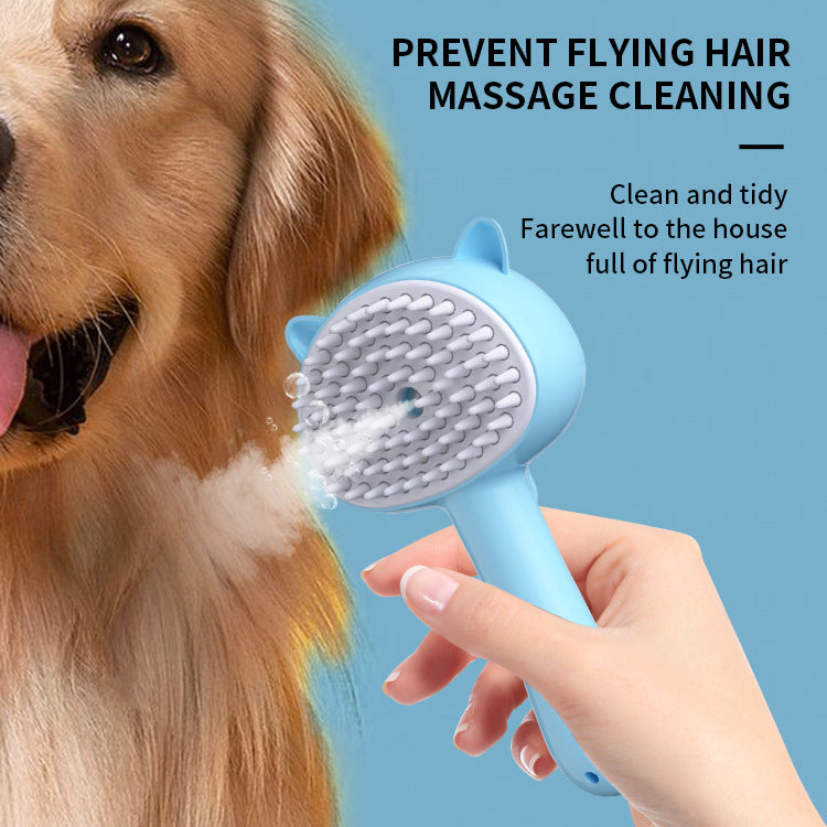 Hair Cleaning Brush With Mist Multifunctional Cat Grooming Brush Rechargeable Self Cleaning Slicker Brush For Pets Dogs & Catsb Pet Products Purrfect Pawz