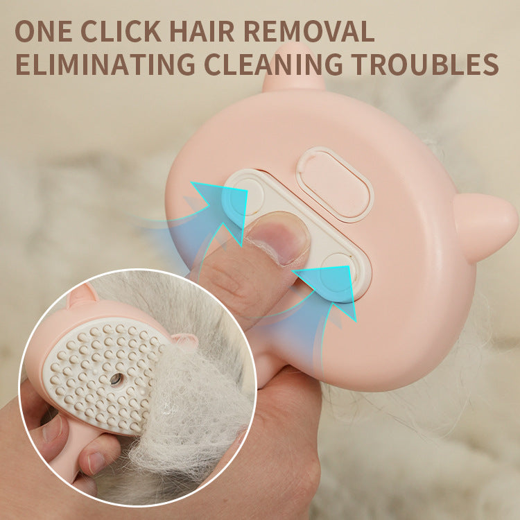 Hair Cleaning Brush With Mist Multifunctional Cat Grooming Brush Rechargeable Self Cleaning Slicker Brush For Pets Dogs & Catsb Pet Products Purrfect Pawz