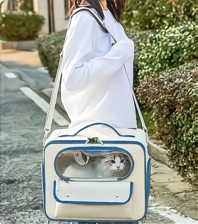 Large Capacity Dogs And Cats Backpack Light-proof Double Layer Purrfect Pawz