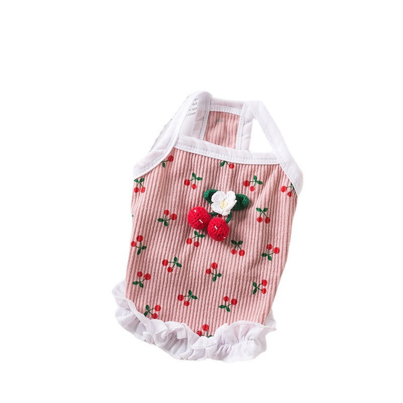 Cat Small Dog Clothes Bo Vest Skirt Spring And Autumn Summer Purrfect Pawz