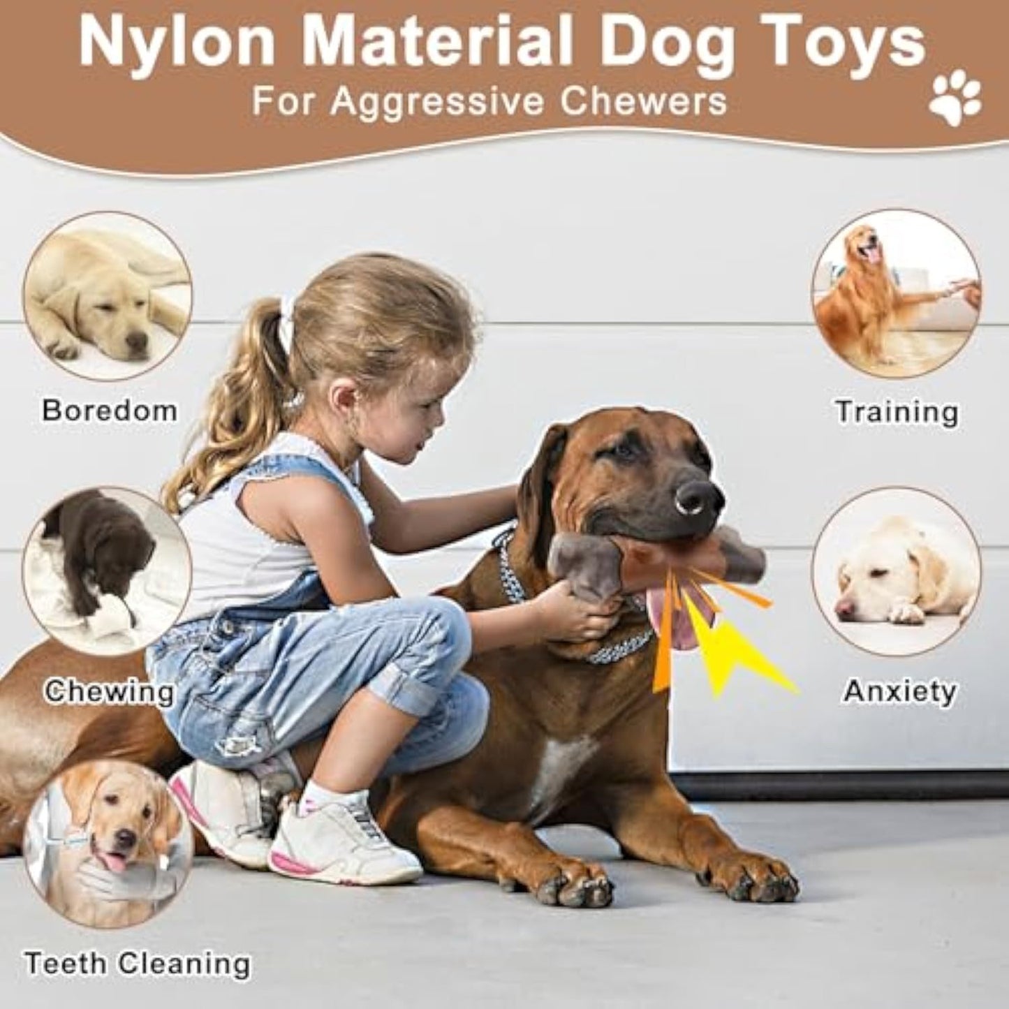 Tough Dog Toys For Aggressive Chewers Large Breed Indestructible Dog Toys Durable Dog Chew Toys For Large Dogs Bacon Flavor Dog Chew Toys For Aggressive Chewers Durable Large Dog Toys For Big Dogs Purrfect Pawz