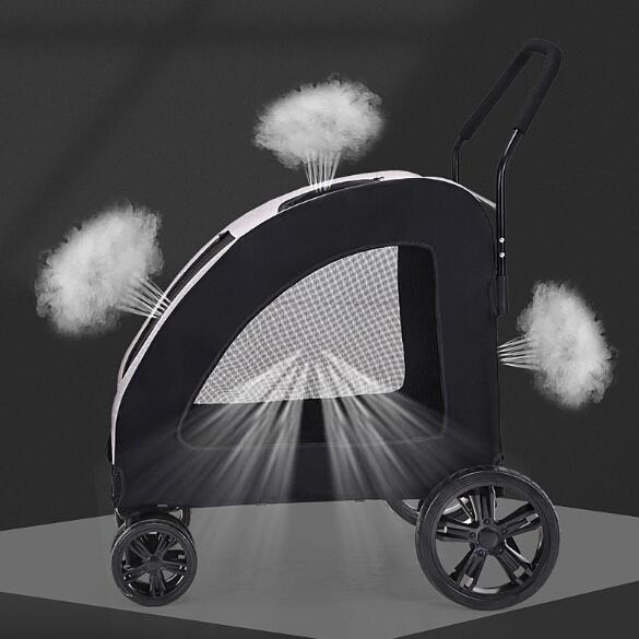 Pet Stroller Medium To Large Dogs Elderly Dog Disabled Walking Cat Out Lightweight Portable Foldable Dog Walking Car Purrfect Pawz