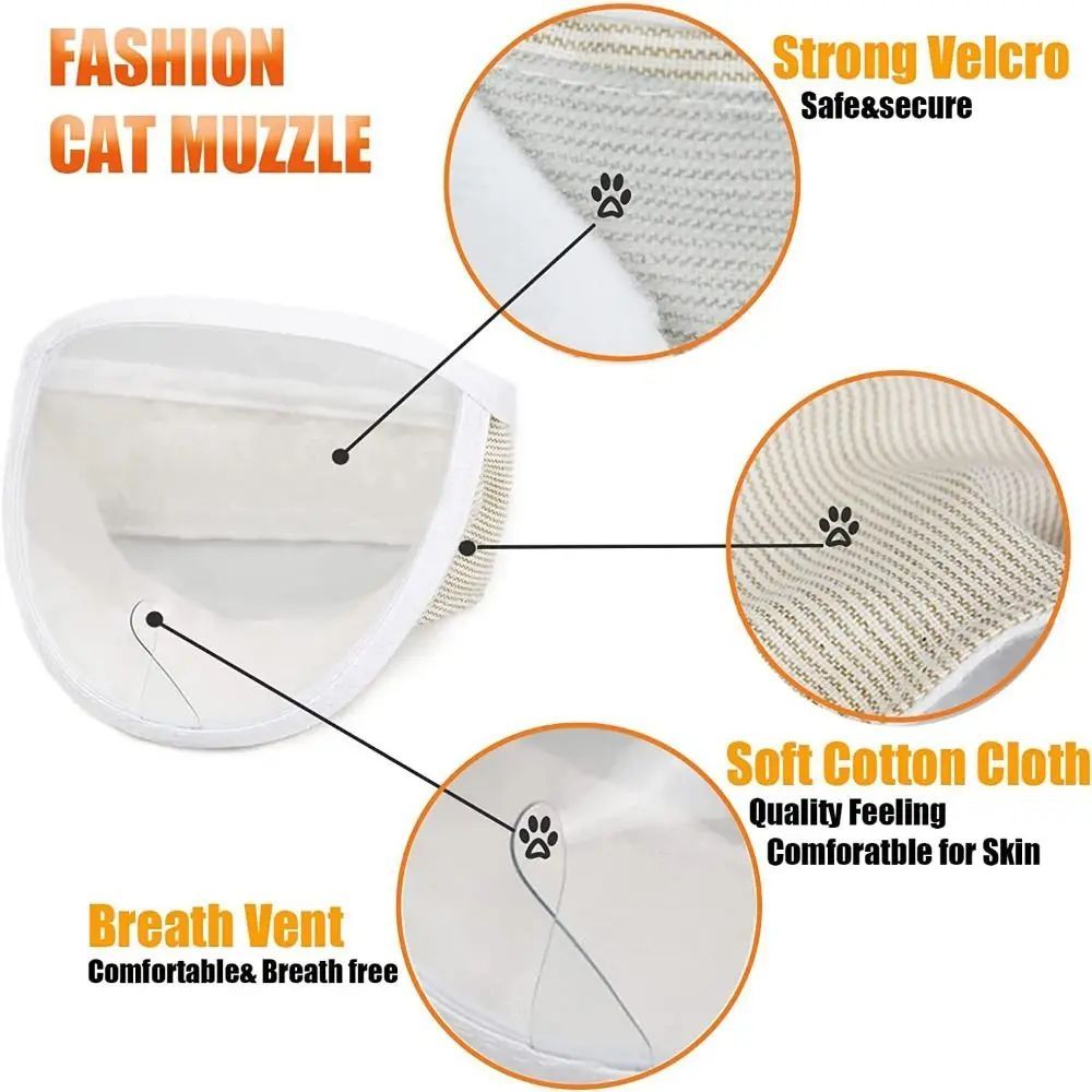 Anti Bite Puppy Kitten Muzzles Mask Pet Product Cat Muzzle Breathable Dogs Cats Bathing Grooming Tools Purrfect Pawz