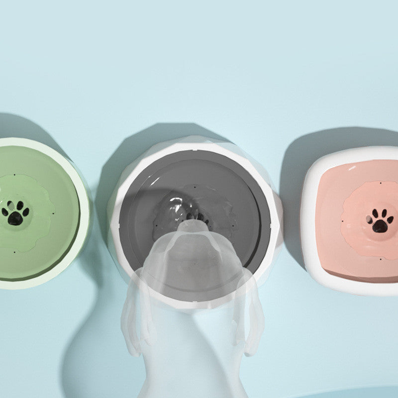 Anti-dust Water Bowl For Dogs And Cats Without Wet Mouth Purrfect Pawz