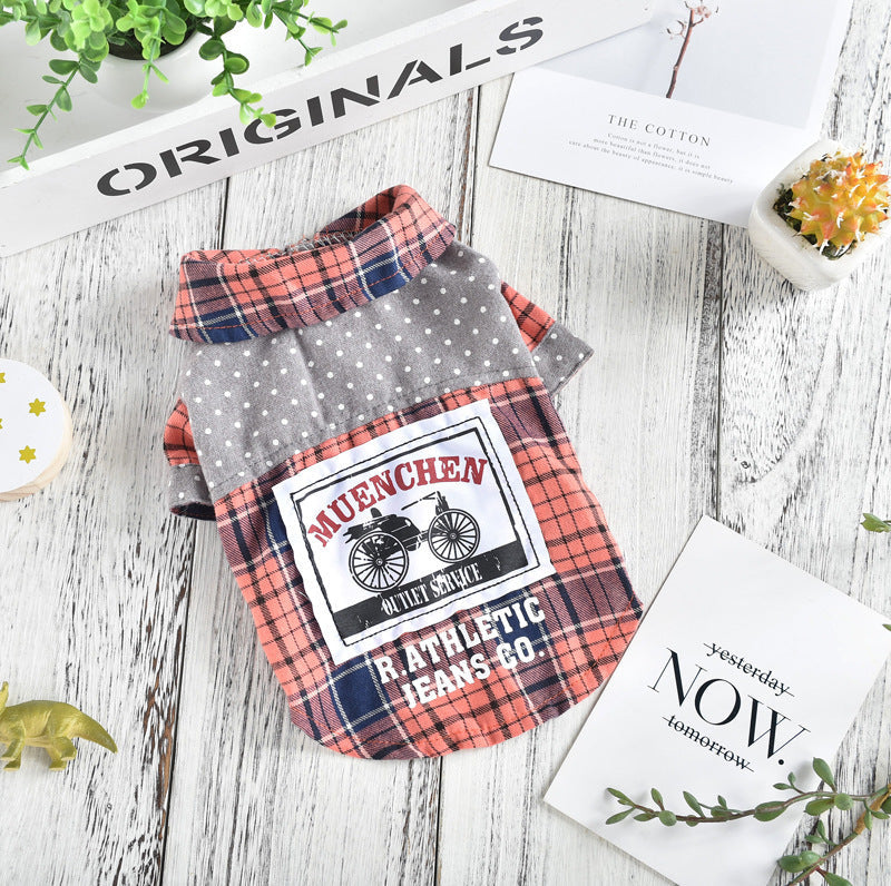 Pet Dog Clothes Spring And Summer Shirt Small Dog Print Purrfect Pawz