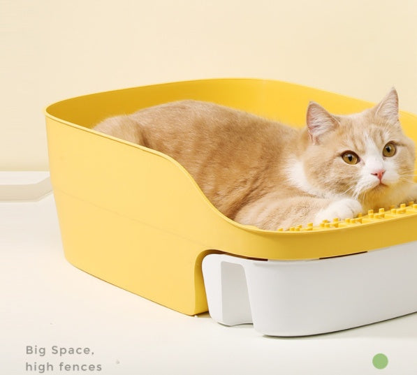 Splash-proof Semi-enclosed Deodorant Kitten Small Sand-proof Kitty Toilet Purrfect Pawz
