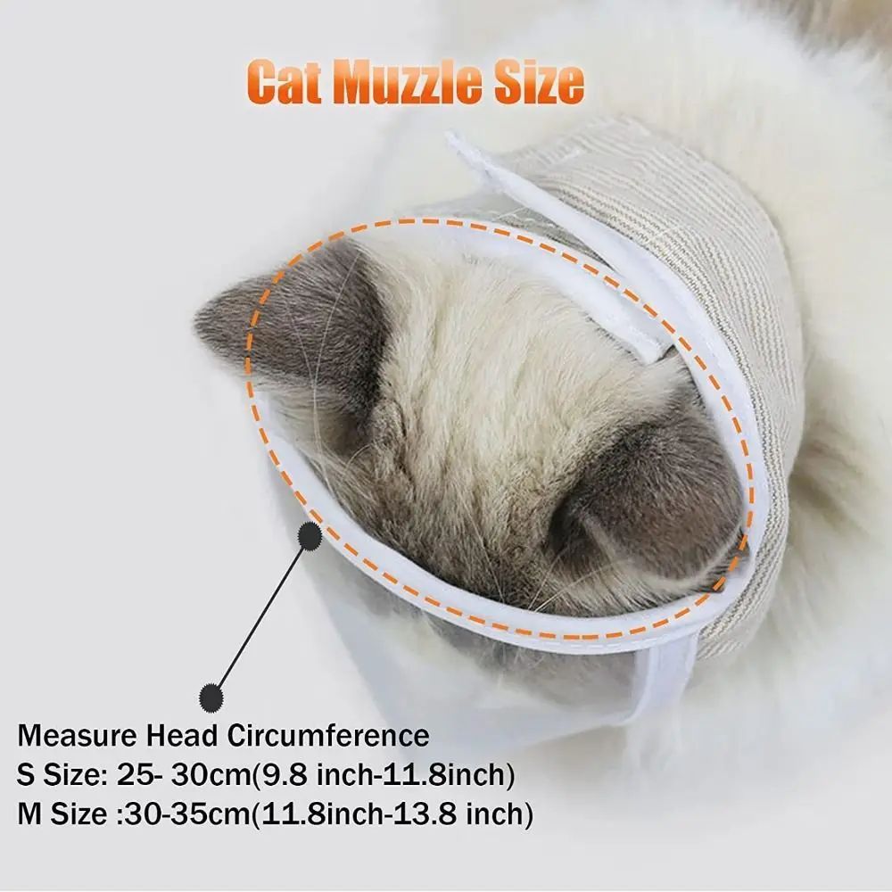 Anti Bite Puppy Kitten Muzzles Mask Pet Product Cat Muzzle Breathable Dogs Cats Bathing Grooming Tools Purrfect Pawz