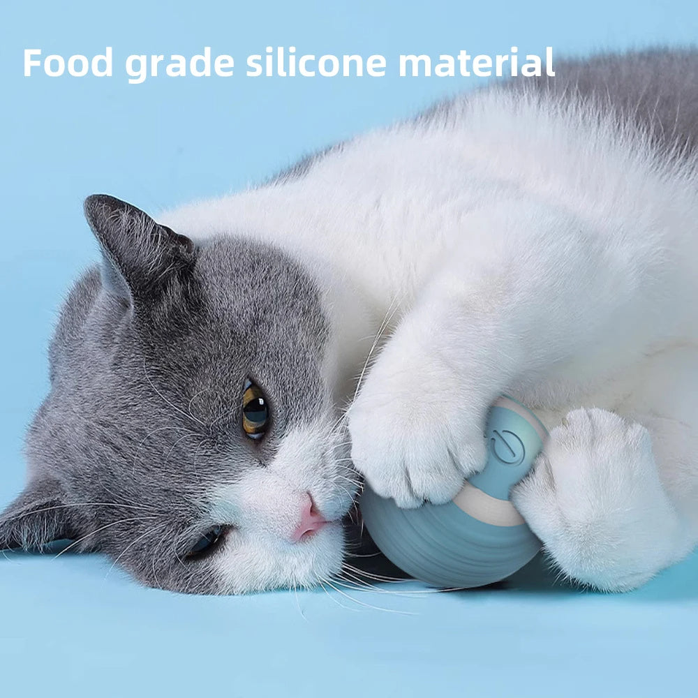 Cat Interactive Ball Smart Cat Dog Toys Electronic Interactive Cat Toy Indoor Automatic Rolling Magic Ball Cat Game Accessories Purrfect Pawz
