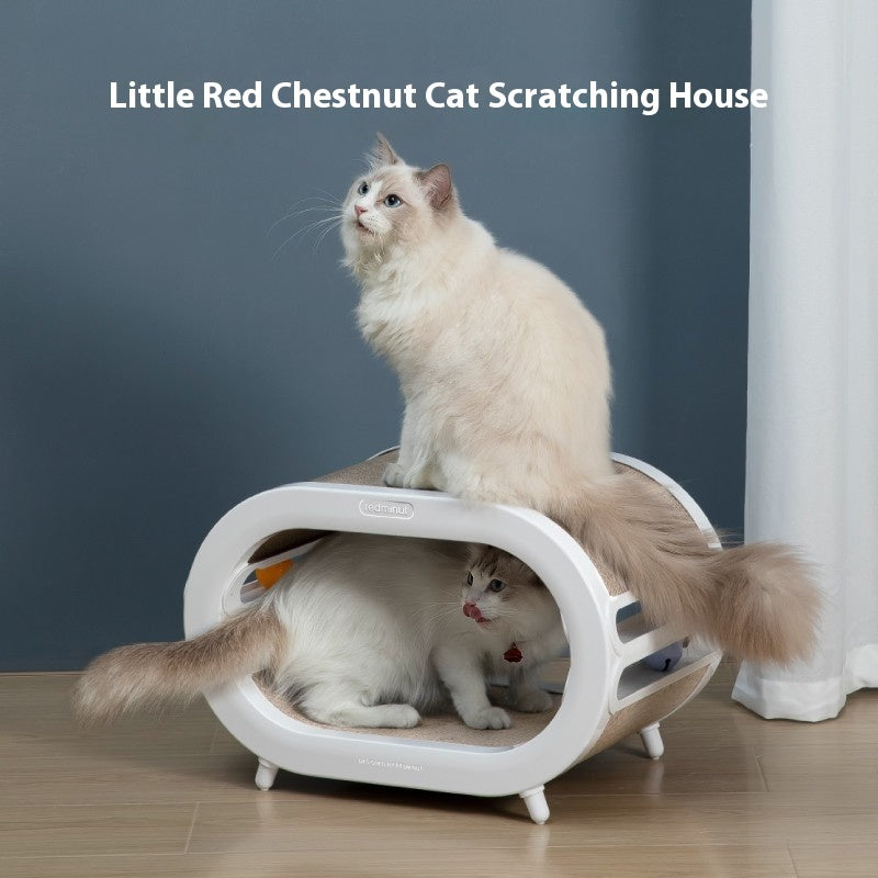 Cat Scratch Board Nest Villa Chamfer Toys Purrfect Pawz