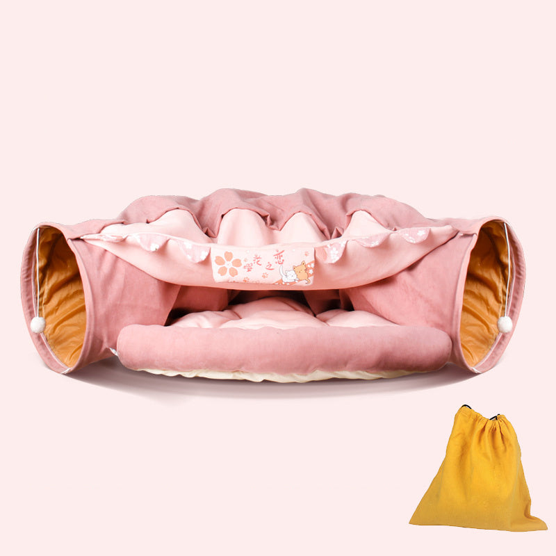 Four Seasons Universal Cat Tunnel Cat Bed Purrfect Pawz