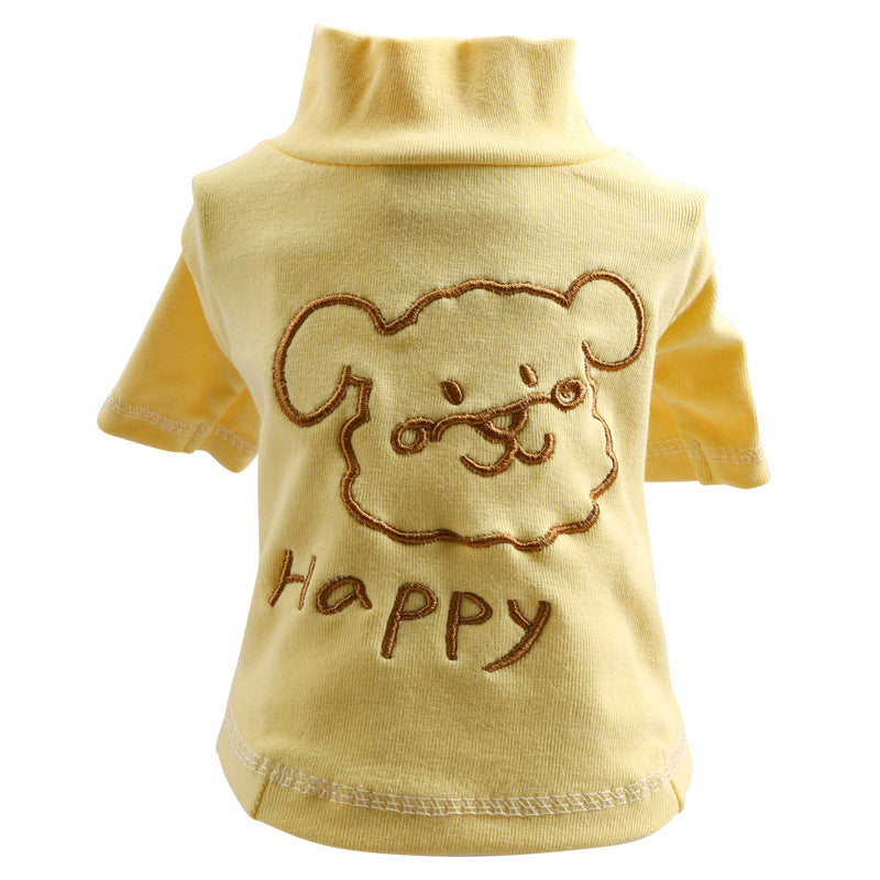 Pet Clothes Happy Puppy Bottoming Shirt Purrfect Pawz