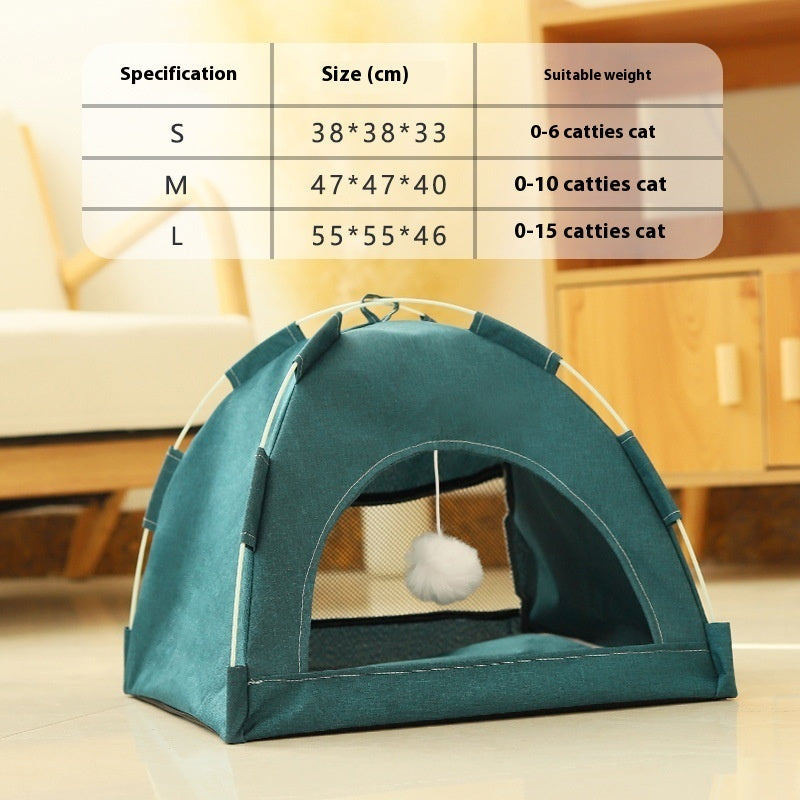 Cathouse Doghouse Breathable Tent Nest Indoor Outdoor Universal Pet Room Purrfect Pawz