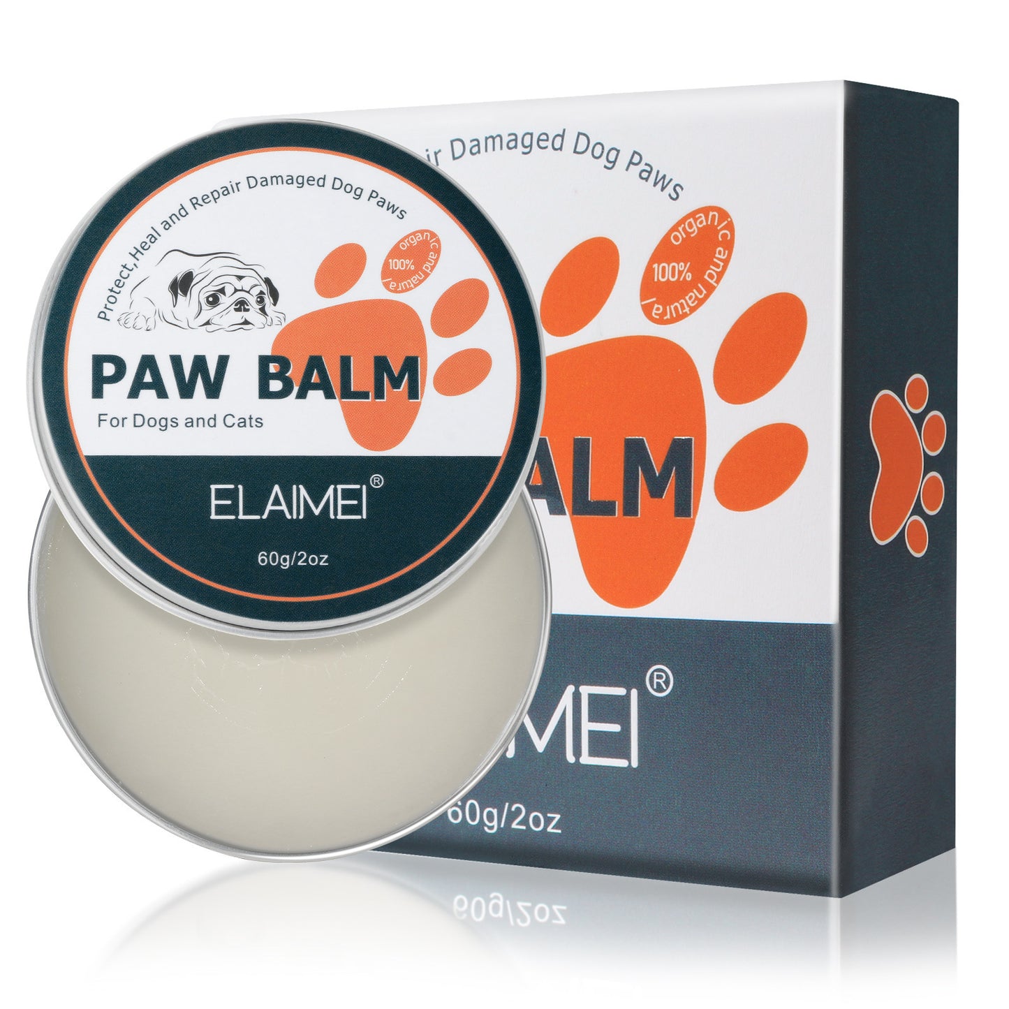 Paw Care For Dogs Cats Pets Feet And Soles Moisturizing Cream 60g Purrfect Pawz