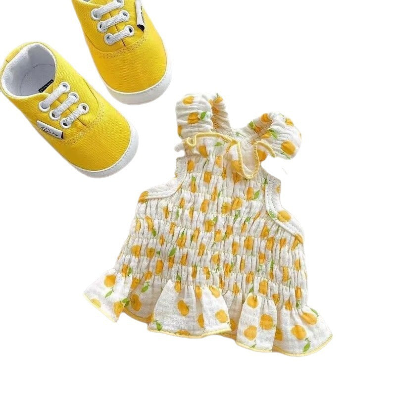 Dog Pet Clothes Summer Halter Skirt Purrfect Pawz