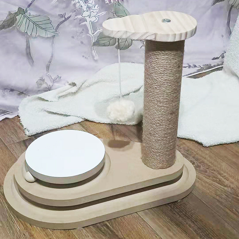 Cat Toys From Solid Wood Cat Turntable Bite-resistant Funny Cat Stick Cat Supplies Purrfect Pawz