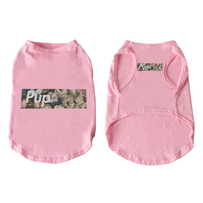 Dog Clothing Spring And Autumn Puppy Pet Clothes Summer Large Dog French Fighting Cow Cotton Vest Vest Vest Purrfect Pawz