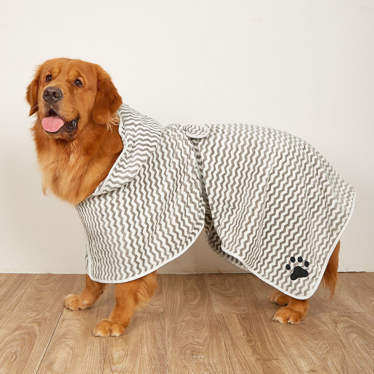 Pet Dogs And Cats Microfiber Bathrobe Towel Purrfect Pawz