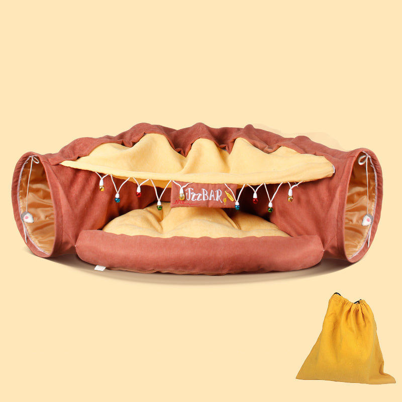 Four Seasons Universal Cat Tunnel Cat Bed Purrfect Pawz