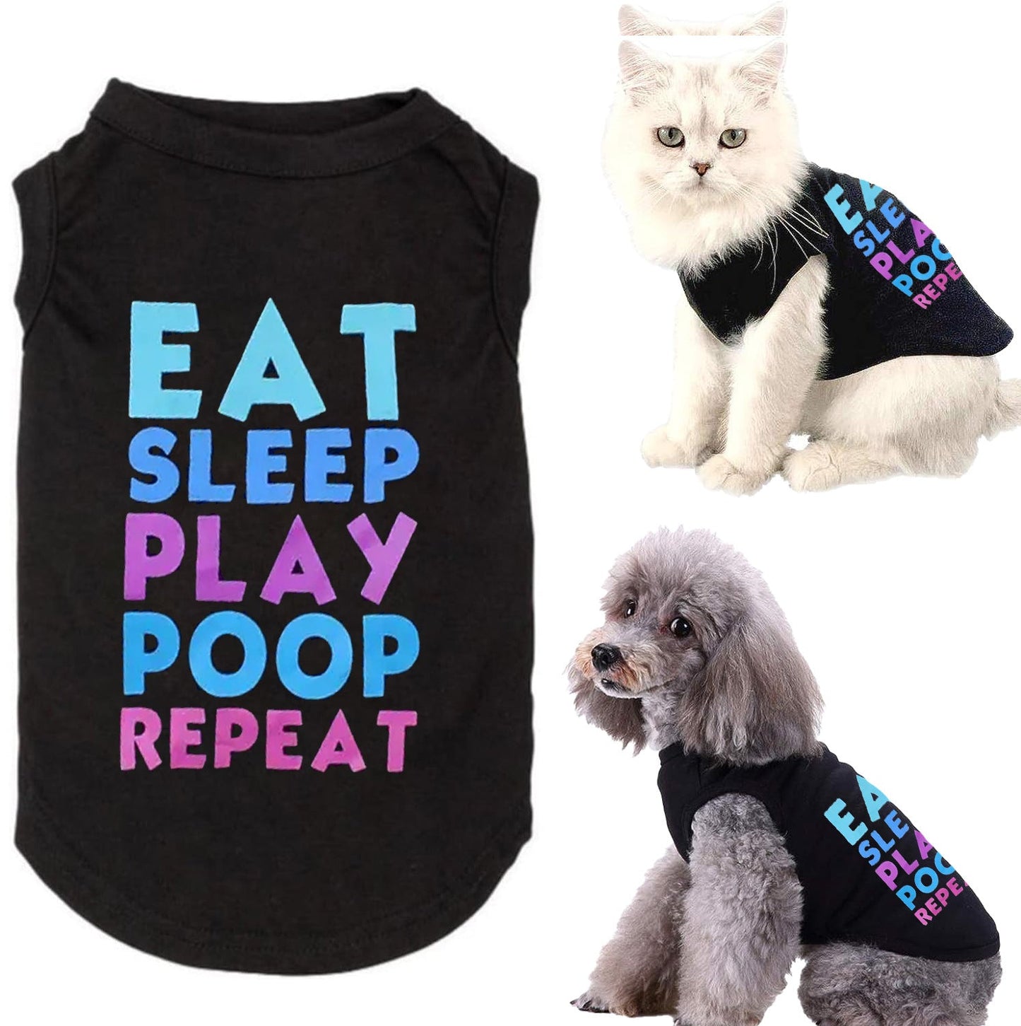 Cat Clothes Breathable Cute Summer Thin Poodle Cartoon Pet Vest Purrfect Pawz