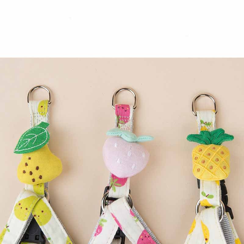 Fruit Printing Outing Dogs Fruit Series Dogs Collars Leash Purrfect Pawz