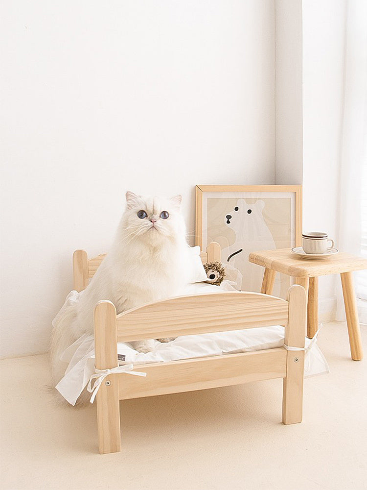 Wooden Pet Bed Four Seasons Universal Cat Litter Purrfect Pawz