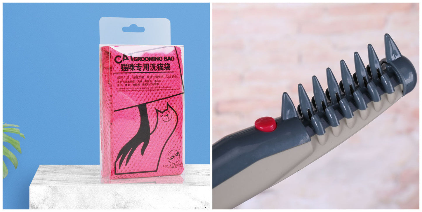 Washing Cat Bag Cat Bath Artifact Special Cat Anti-scratch Bite Pet Nail Clipper Cat Bag Bag Purrfect Pawz