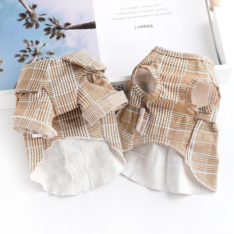 Pet Cat Teddy Bichon Small Dog Clothes Summer Spring And Autumn Thin Couple Suit Shirt Purrfect Pawz