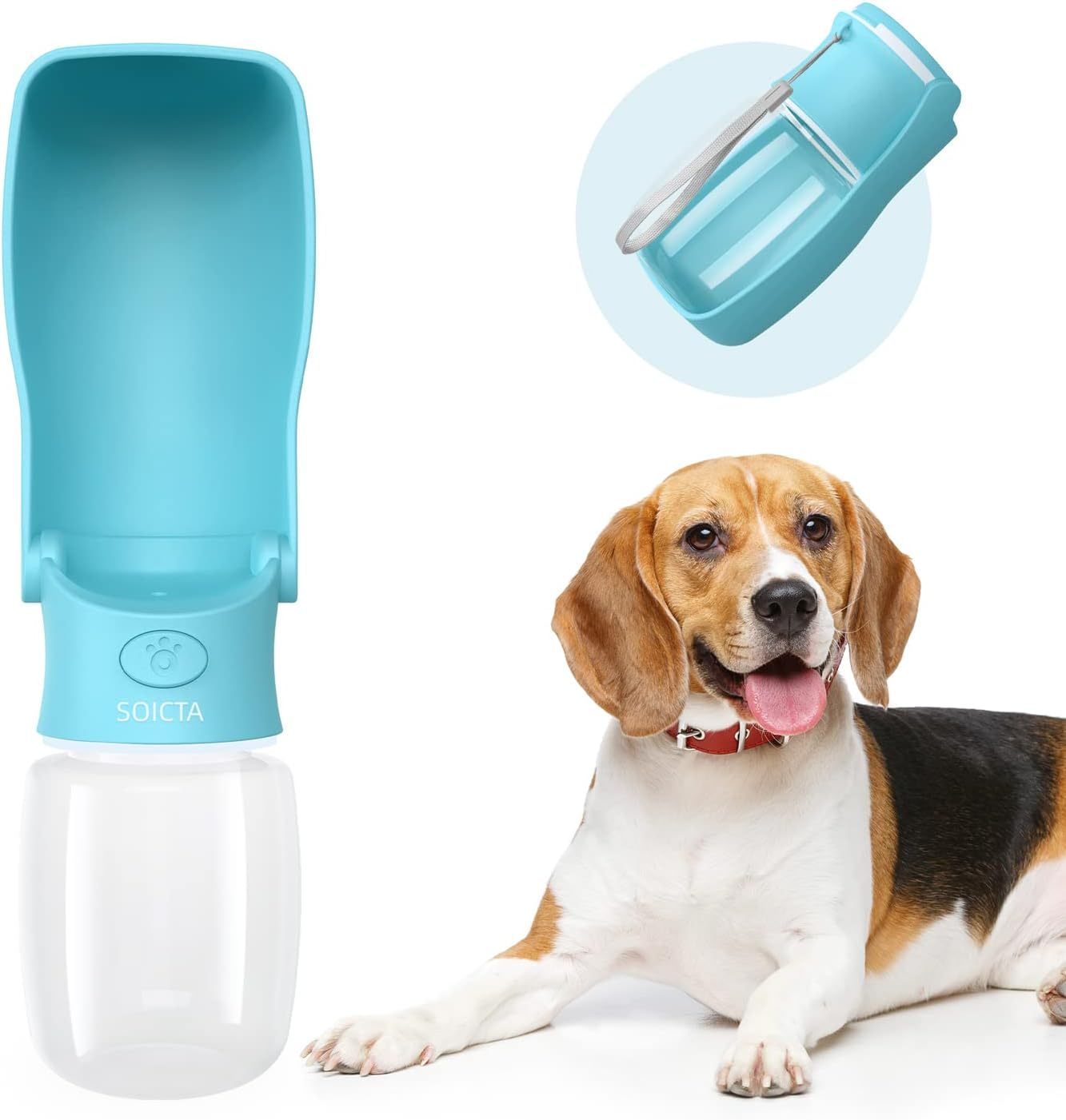 Portable Dog Water Bottle For Walking Portable Pet Water Bottles For Puppy Small Medium Large Dogs Water Dispenser Dog Water Bowl Dog Accessories Purrfect Pawz